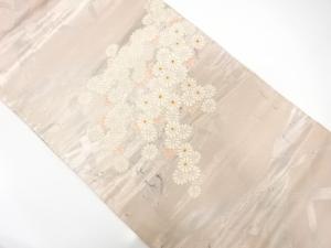 アンティーク　花に光悦垣模様織り出し袋帯（材料）